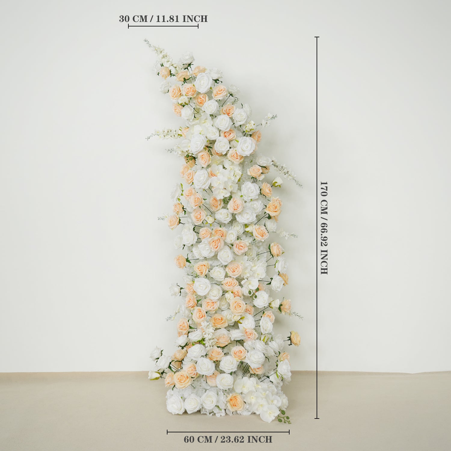 Champagne Crocus Wedding Event Floral Arch 15 picture